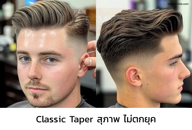ทรงผมชาย Classic Taper