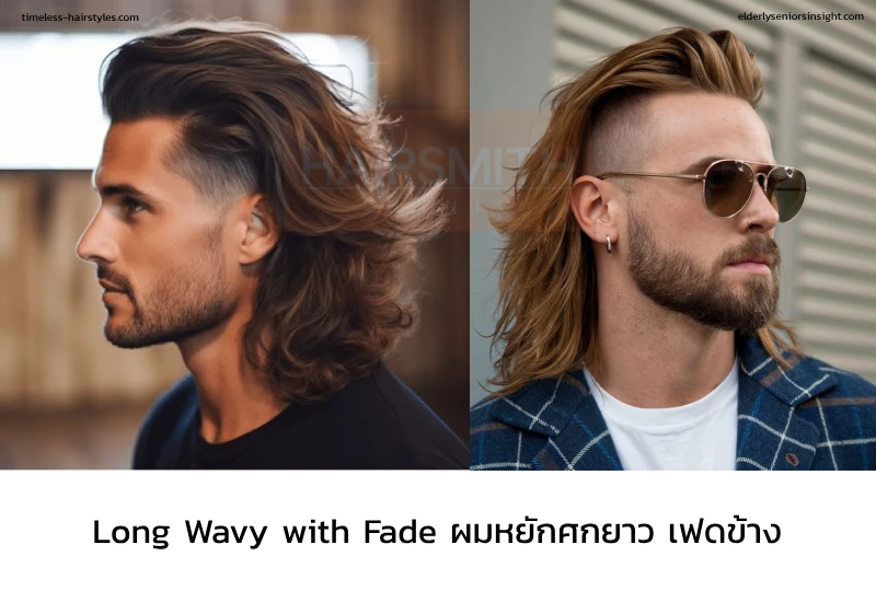 ทรงผมชาย Long Wavy with Fade